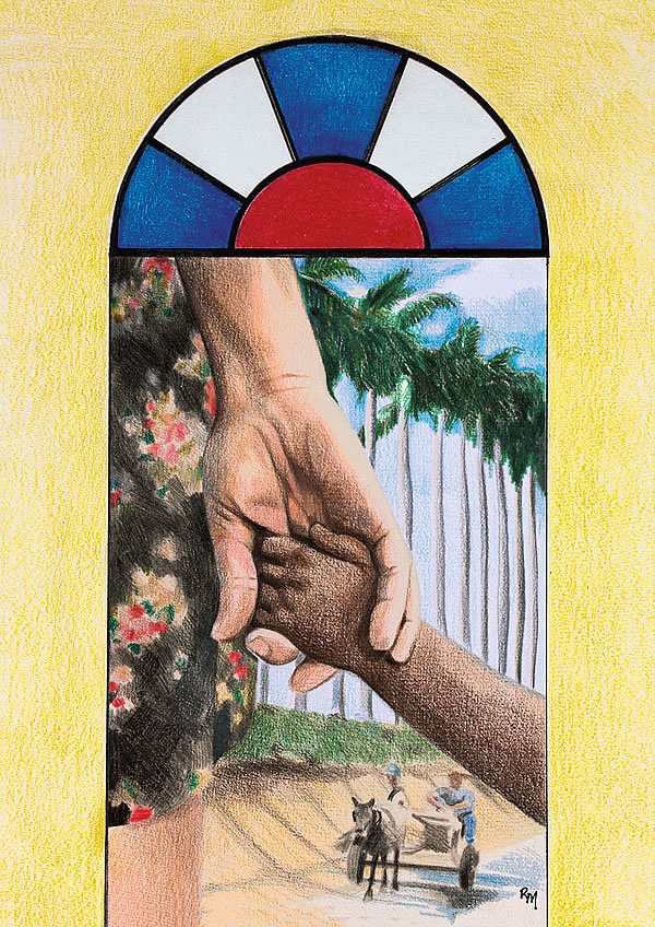Das Motiv des Weltgebetstages aus Kuba<br>Bildtitel: Ruth Mariet Trueba Castro/Kuba<br>Bildrechte bei: Weltgebetstag der Frauen - Deutsches Komitee e.V. (Februar 2016)