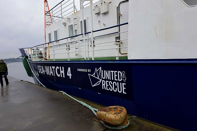 Ex-Forschungsschiff rettet nun Geflüchtete (Februar 2020)