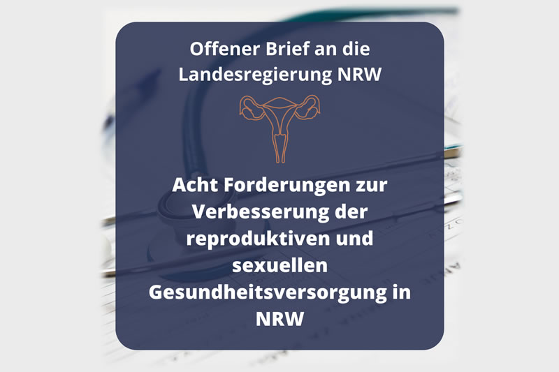 Verbesserte reproduktive und sexuelle Gesundheit in NRW gefordert (September 2022)
